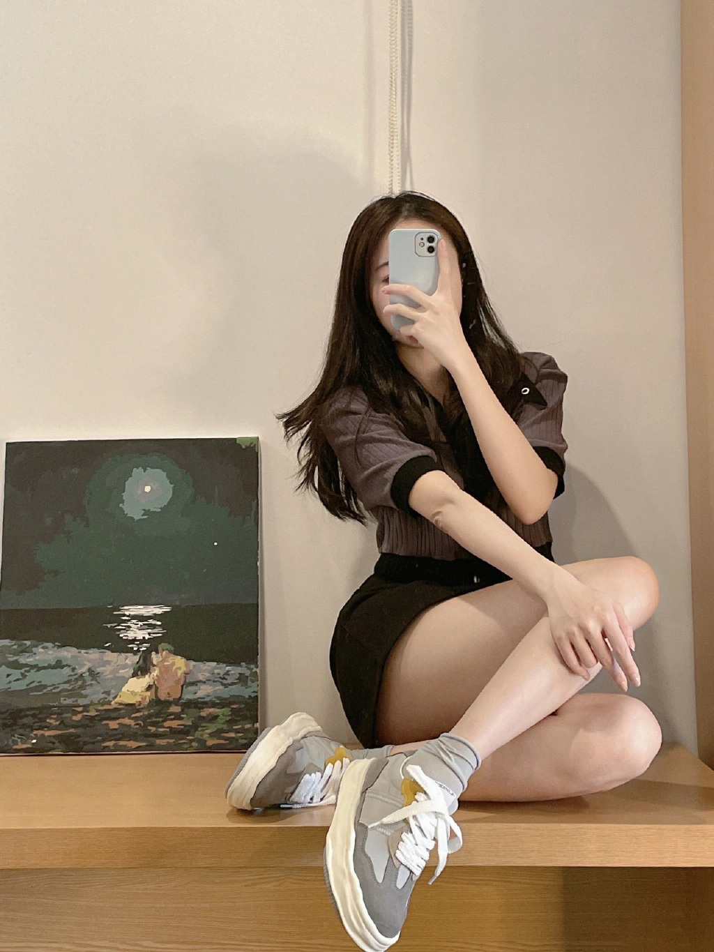 辣妹性感自拍 这腿，我好了！