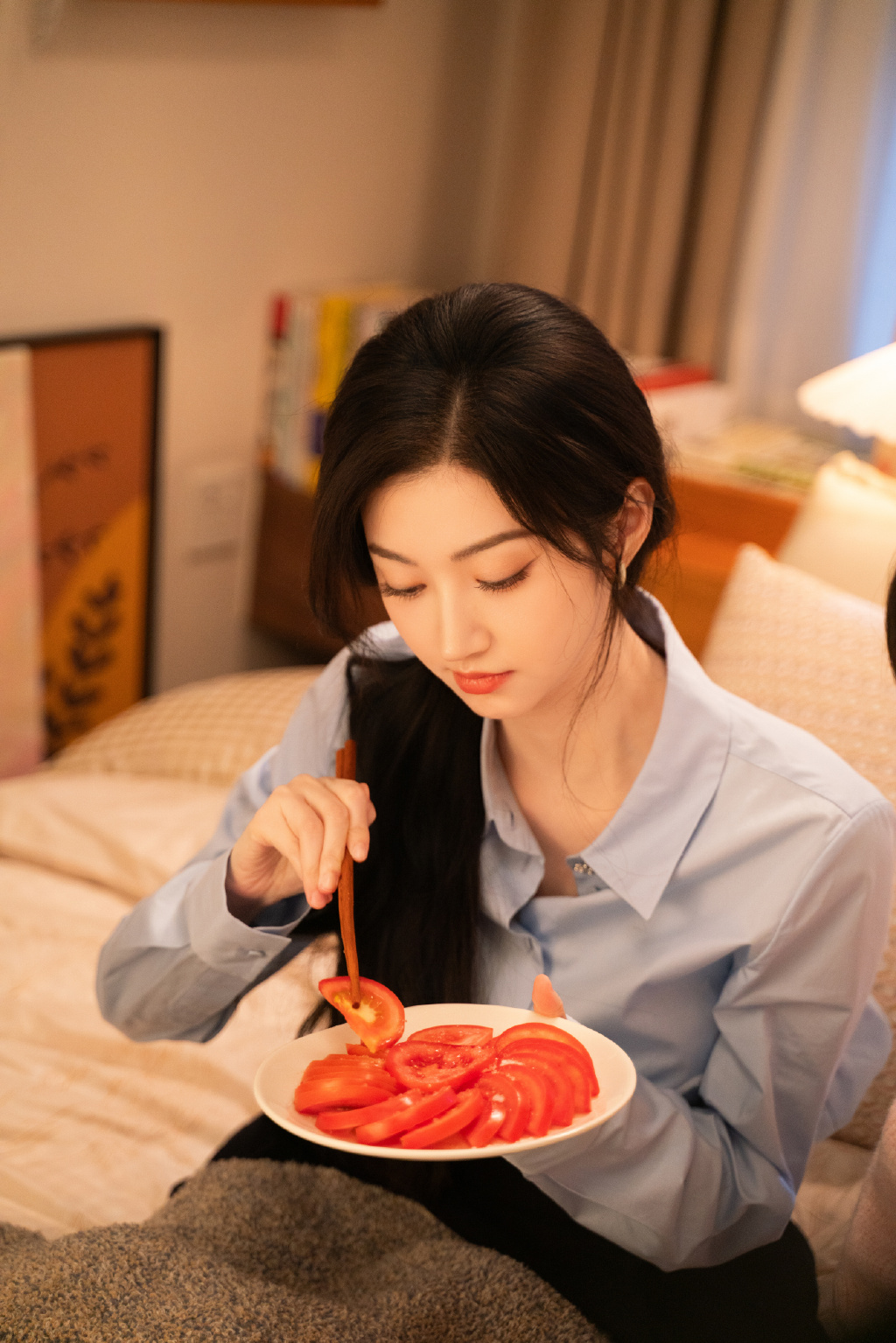 看景甜吃东西，真香~