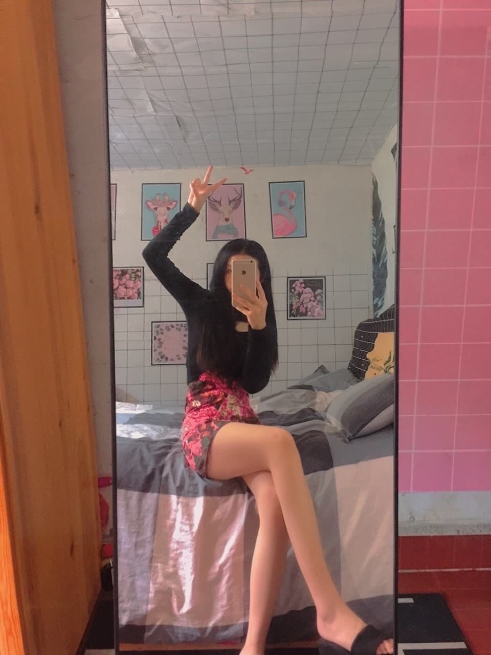 自拍好腿，爱了爱了