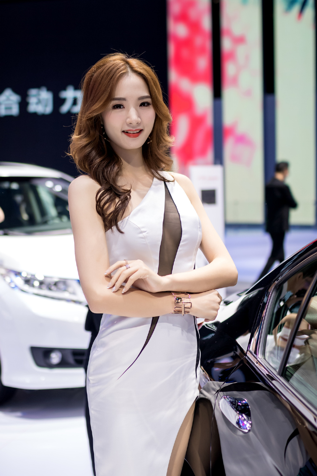 广州国际车展的美女车模（6）